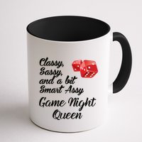 Classy Sassy And A Bit Smart Assy Game Night Queen Funny Mug