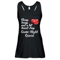 Classy Sassy And A Bit Smart Assy Game Night Queen Funny Ladies Essential Flowy Tank