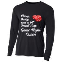 Classy Sassy And A Bit Smart Assy Game Night Queen Funny Cooling Performance Long Sleeve Crew