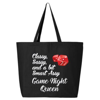 Classy Sassy And A Bit Smart Assy Game Night Queen Funny 25L Jumbo Tote