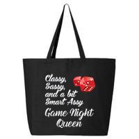 Classy Sassy And A Bit Smart Assy Game Night Queen Funny 25L Jumbo Tote
