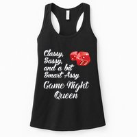 Classy Sassy And A Bit Smart Assy Game Night Queen Funny Womens Tank Top