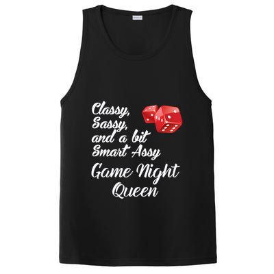 Classy Sassy And A Bit Smart Assy Game Night Queen Funny PosiCharge Competitor Tank