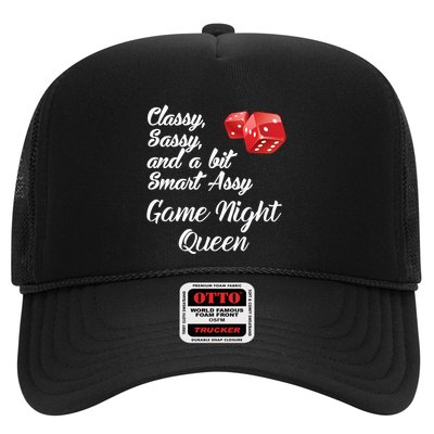 Classy Sassy And A Bit Smart Assy Game Night Queen Funny Trucker Hat