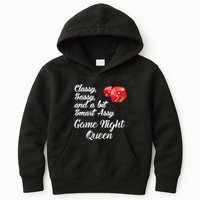 Classy Sassy And A Bit Smart Assy Game Night Queen Funny Kids Hoodie