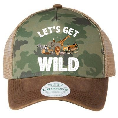 Cool Safari Animal For Men Women Zoo Jungle Wildlife Lover Legacy Tie Dye Trucker Hat