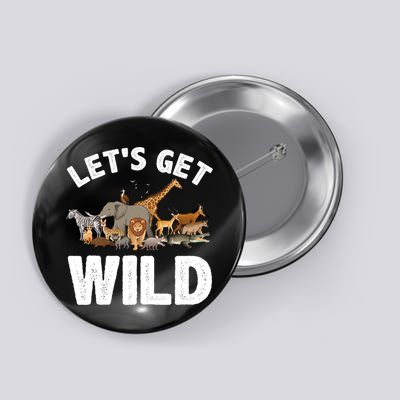 Cool Safari Animal For Men Women Zoo Jungle Wildlife Lover Button