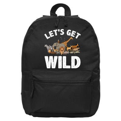 Cool Safari Animal For Men Women Zoo Jungle Wildlife Lover 16 in Basic Backpack