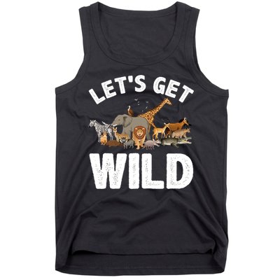 Cool Safari Animal For Men Women Zoo Jungle Wildlife Lover Tank Top