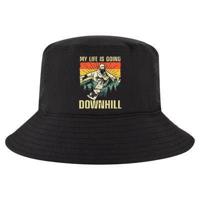 Cool Snowboarding Art Dad Father Snowboard Snowboarder Cool Comfort Performance Bucket Hat