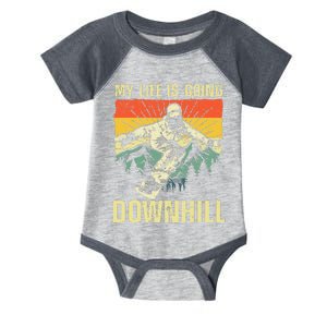 Cool Snowboarding Art Dad Father Snowboard Snowboarder Infant Baby Jersey Bodysuit