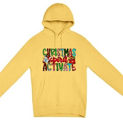 Christmas Spirit Activate Funny Christmas Xmas Premium Pullover Hoodie