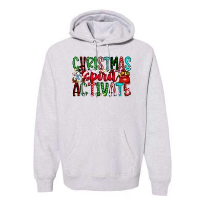 Christmas Spirit Activate Funny Christmas Xmas Premium Hoodie