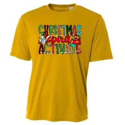 Christmas Spirit Activate Funny Christmas Xmas Cooling Performance Crew T-Shirt