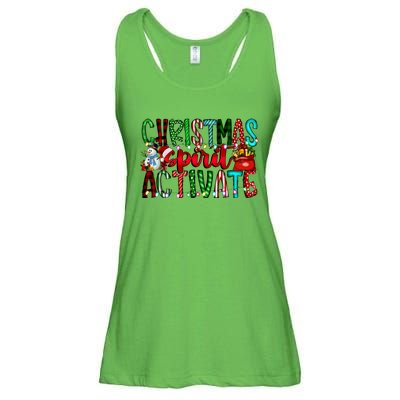 Christmas Spirit Activate Funny Christmas Xmas Ladies Essential Flowy Tank