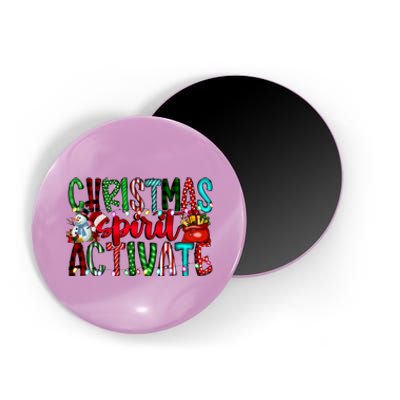 Christmas Spirit Activate Funny Christmas Xmas Magnet