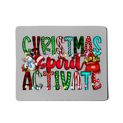 Christmas Spirit Activate Funny Christmas Xmas Mousepad