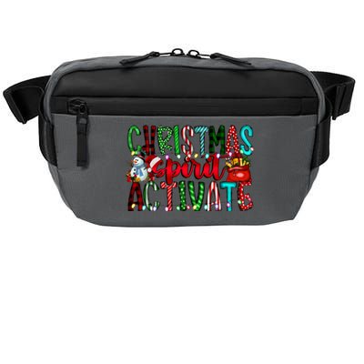 Christmas Spirit Activate Funny Christmas Xmas Crossbody Pack