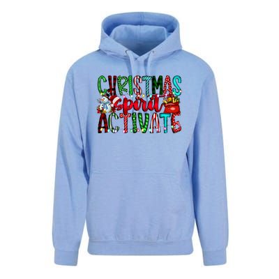 Christmas Spirit Activate Funny Christmas Xmas Unisex Surf Hoodie