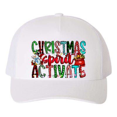 Christmas Spirit Activate Funny Christmas Xmas Yupoong Adult 5-Panel Trucker Hat