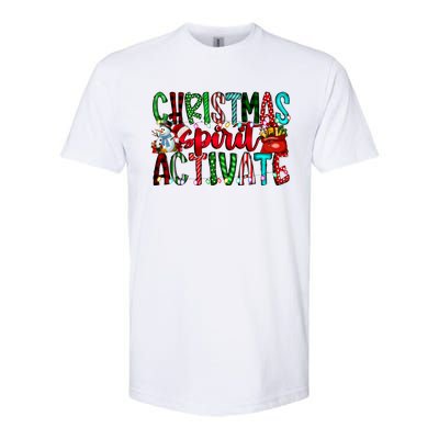 Christmas Spirit Activate Funny Christmas Xmas Softstyle CVC T-Shirt