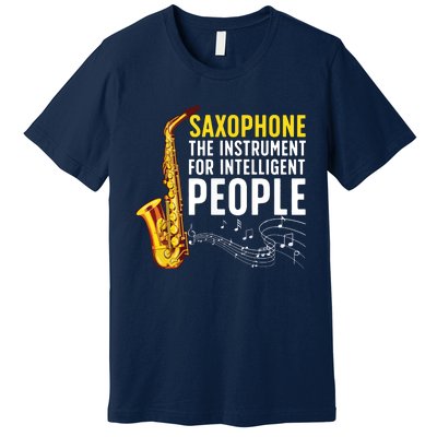 Cool Saxophone Art For Men Women Sax Saxophone Player Premium T-Shirt