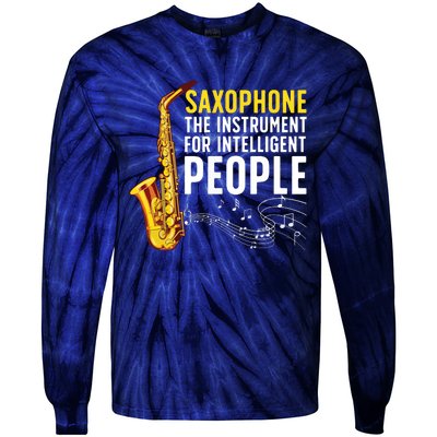 Cool Saxophone Art For Men Women Sax Saxophone Player Tie-Dye Long Sleeve Shirt