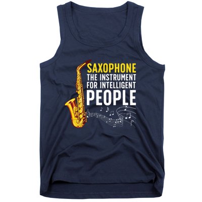 Cool Saxophone Art For Men Women Sax Saxophone Player Tank Top