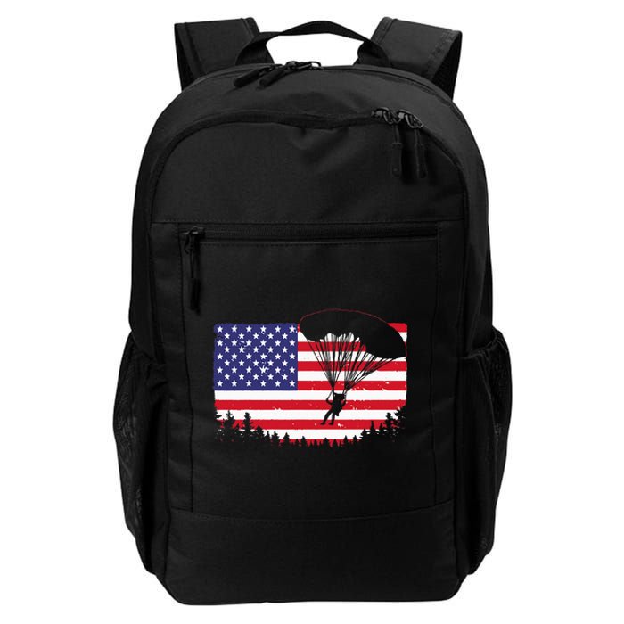 Cool Skydiving Art Men Women Skydiver American Flag Skydive Daily Commute Backpack