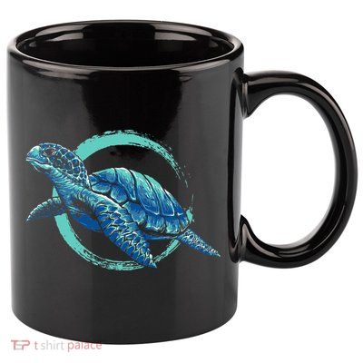 Cute Sea Animal Lover Ocean Pet Owner Gift Aquarium Turtle 11oz C Handle Ceramic Mug