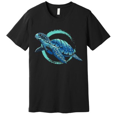 Cute Sea Animal Lover Ocean Pet Owner Gift Aquarium Turtle Premium T-Shirt