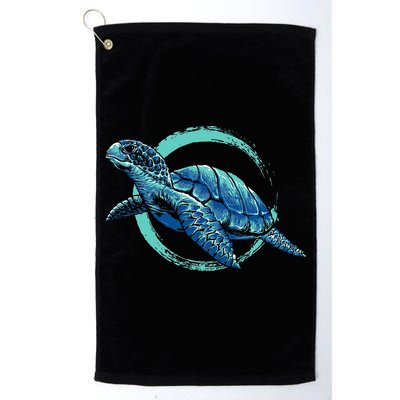 Cute Sea Animal Lover Ocean Pet Owner Gift Aquarium Turtle Golf Towel