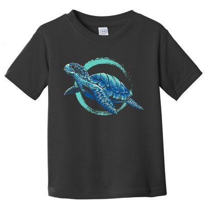 Cute Sea Animal Lover Ocean Pet Owner Gift Aquarium Turtle Toddler T-Shirt
