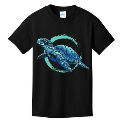 Cute Sea Animal Lover Ocean Pet Owner Gift Aquarium Turtle Kids T-Shirt