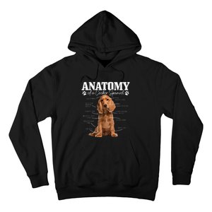 Cocker Spaniel Anatomy Funny Cute Dog Cocker Spaniel Mom Dad Hoodie