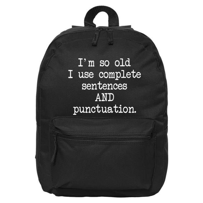 Complete Sentences And Punctuation Grammar 16 in Basic Backpack