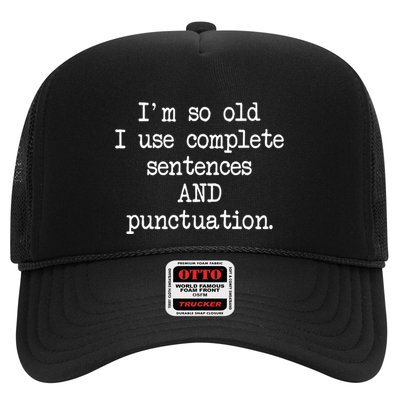 Complete Sentences And Punctuation Grammar Trucker Hat