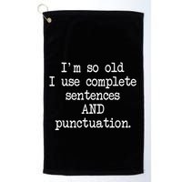 Complete Sentences And Punctuation Grammar Golf Towel