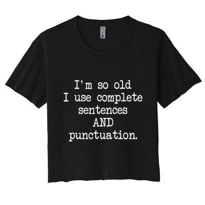 Complete Sentences And Punctuation Grammar Crop Top