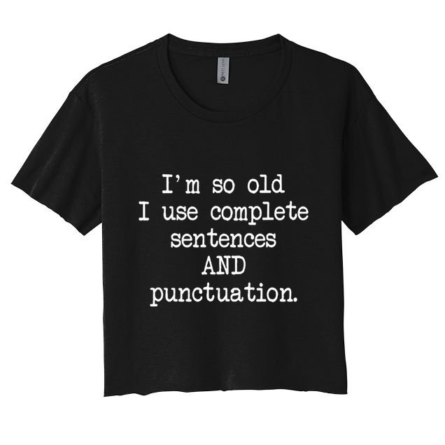 Complete Sentences And Punctuation Grammar Crop Top