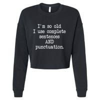 Complete Sentences And Punctuation Grammar Cropped Pullover Crew