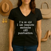 Complete Sentences And Punctuation Grammar Women's V-Neck T-Shirt