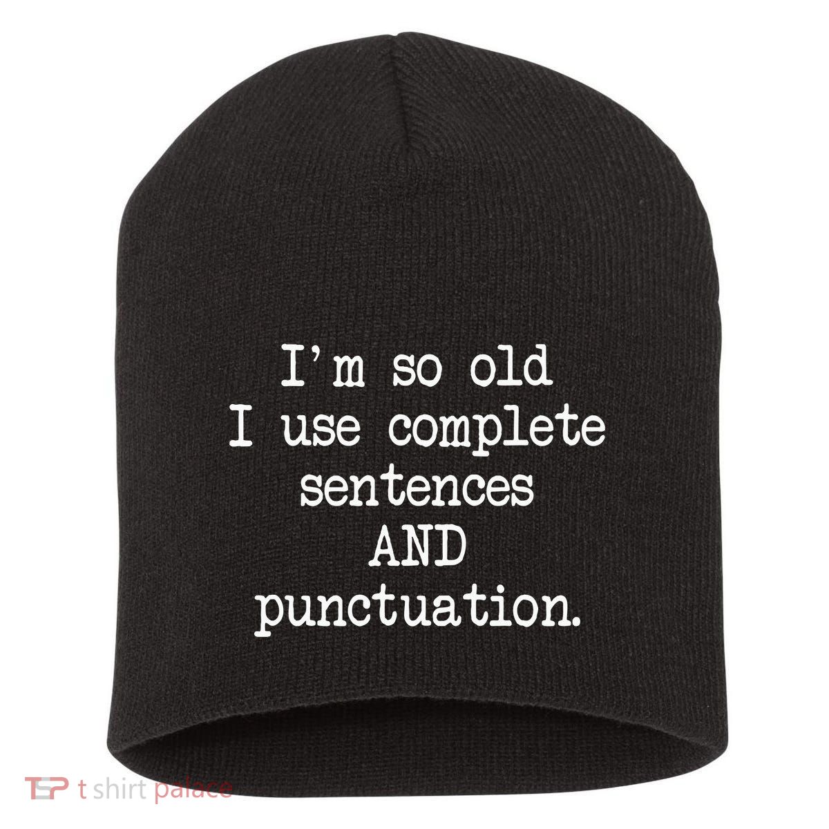 Complete Sentences And Punctuation Grammar Short Acrylic Beanie