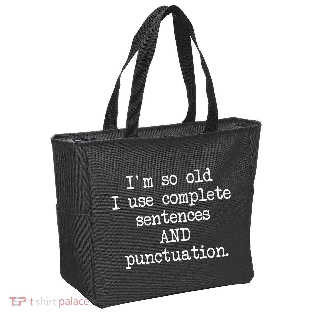 Complete Sentences And Punctuation Grammar Zip Tote Bag