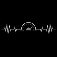 Car Speedometer Auto Mechanic Guys Heartbeat Gift 16 in Basic Backpack