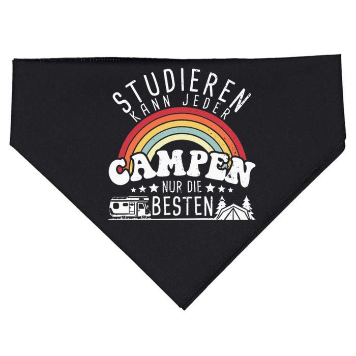 Can study any camping only the best camper camping USA-Made Doggie Bandana