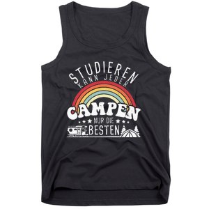 Can study any camping only the best camper camping Tank Top