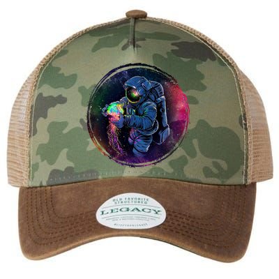 Cool Space Astronaut Jellyfish Galaxy Legacy Tie Dye Trucker Hat