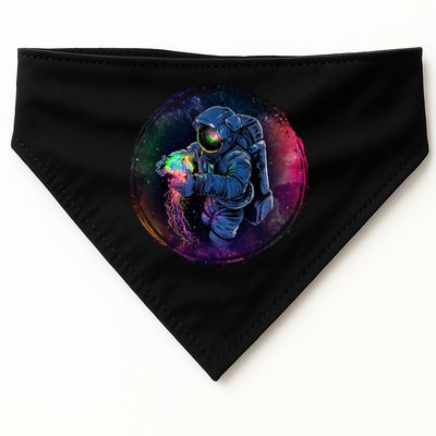 Cool Space Astronaut Jellyfish Galaxy USA-Made Doggie Bandana