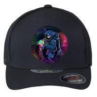 Cool Space Astronaut Jellyfish Galaxy Flexfit Unipanel Trucker Cap